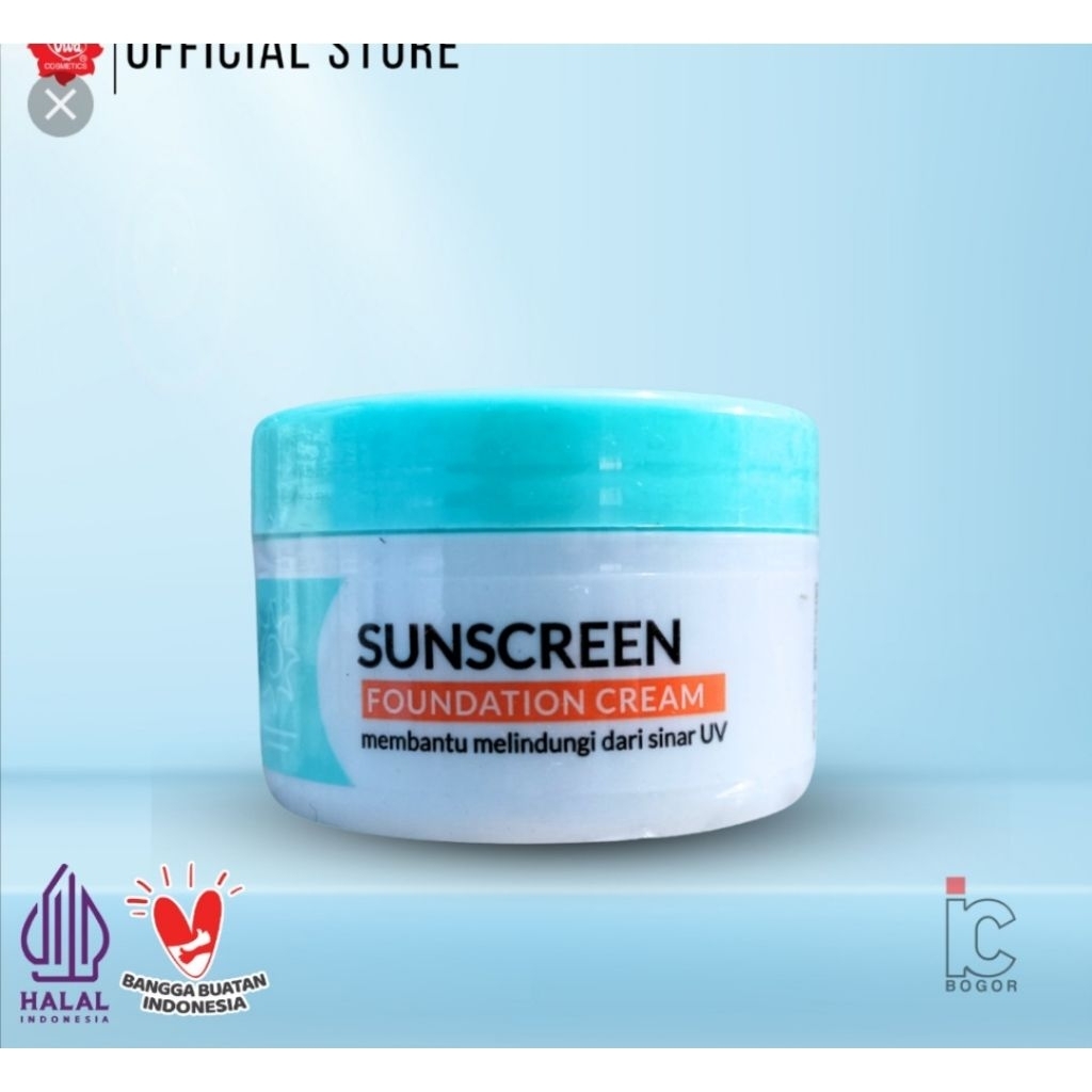 VIVA SUNSCREEN FOUNDATION CREAM 22GR sunscreen tabir surya wajah