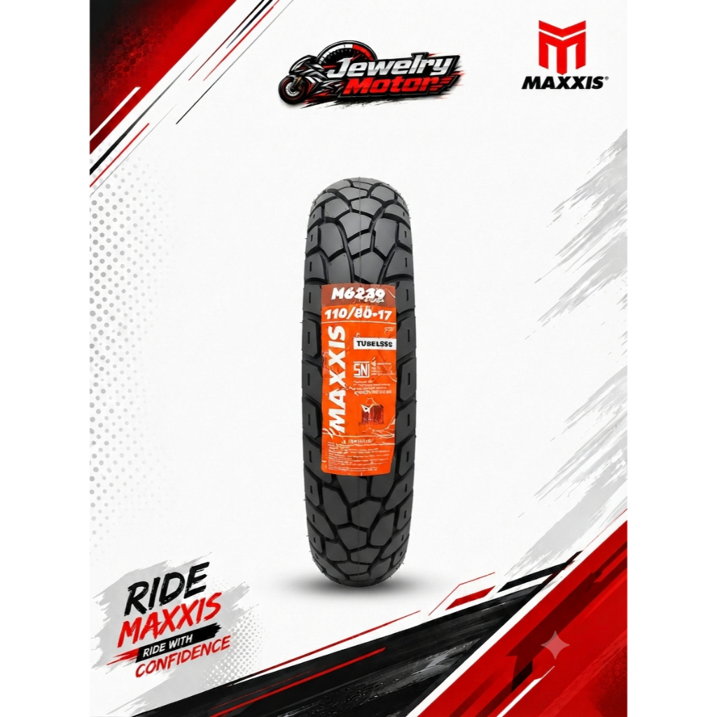 BAN LUAR TUBELESS MAXXIS 110/80-17 M6239