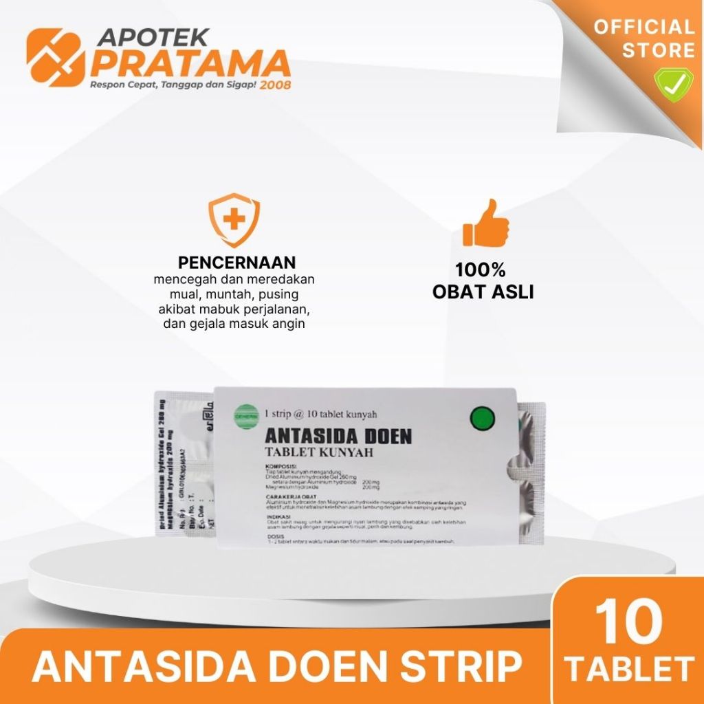 ANTASIDA DOEN ERELA STRIP ( 10 TABLET ) / ANTASIDA DOEN TABLET STRIP