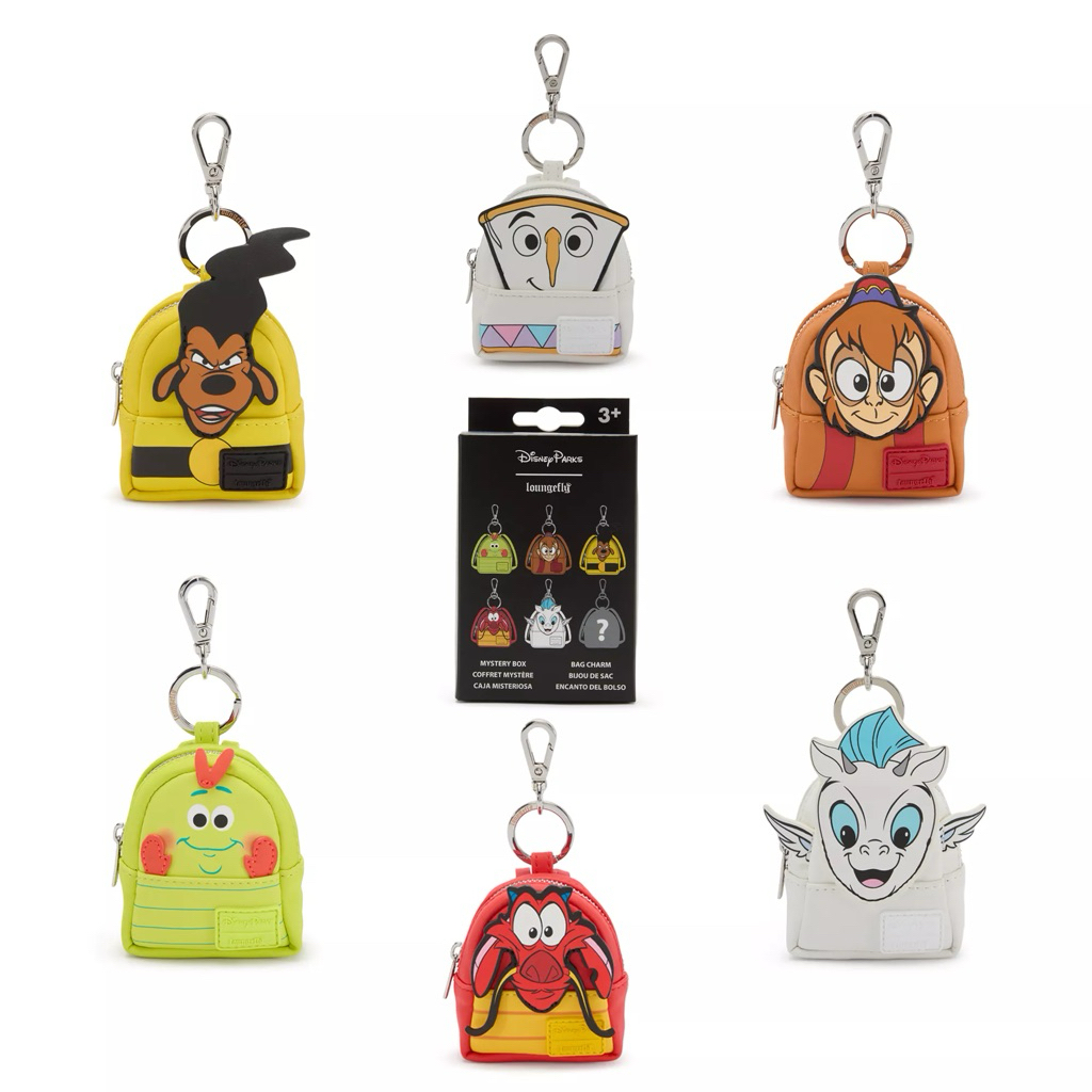 DISNEY STORE ORIGINAL Disney 90s Characters Loungefly Mystery Bag Charms