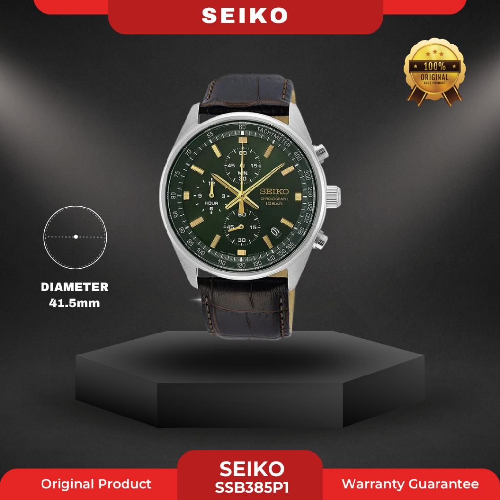 SEIKO SSB385P1 PRIA ORIGINAL JAM TANGAN COWOK ARLOJI COWOK FASHION