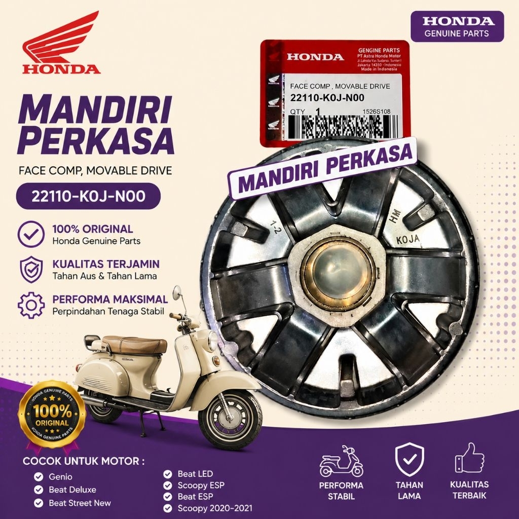 Rumah Roller Only Genio Beat ESP Street New LED ECO Deluxe Scoopy 2020 2021 Scoopy ESP KOJ Face Comp