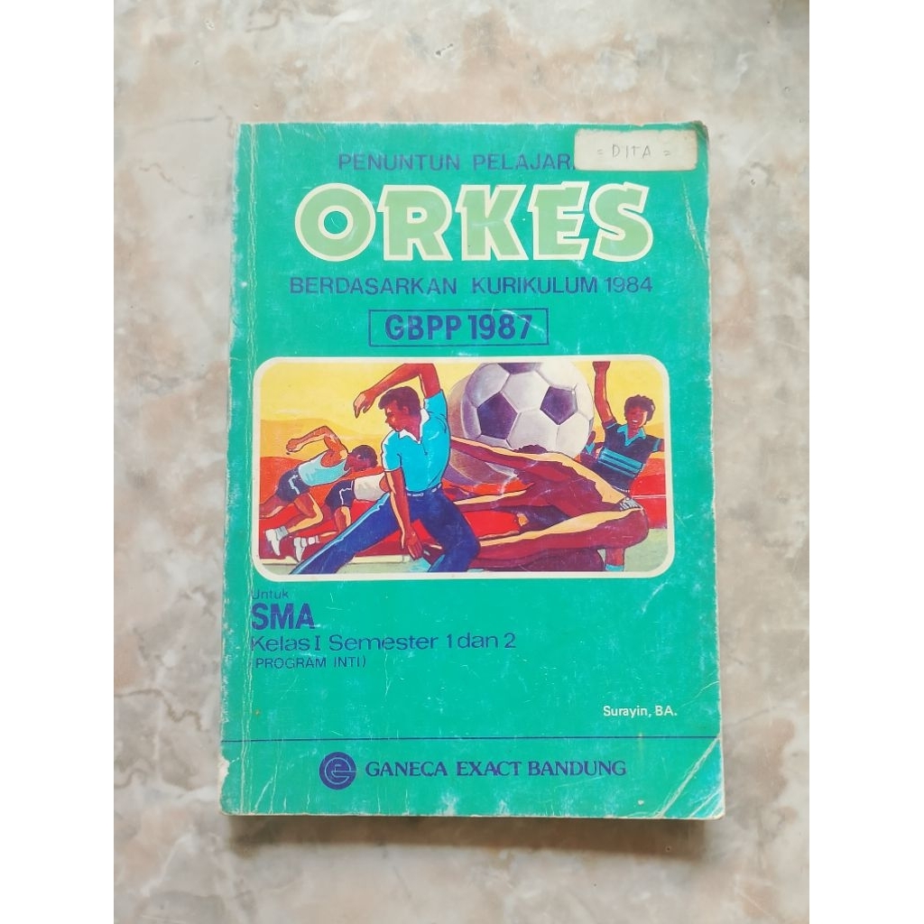 BUKU PENUNTUN PELAJARAN ORKES BERDASARKAN KURIKULUM 1984 original