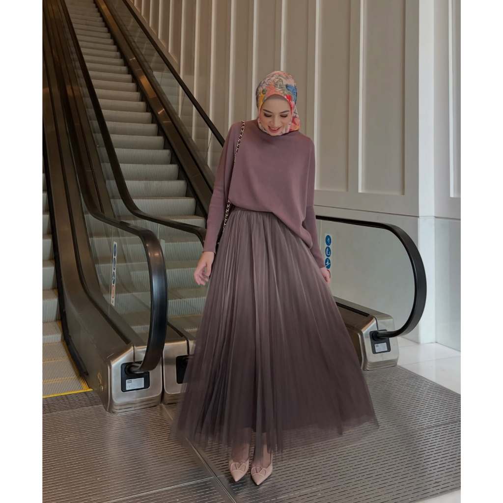 GONEGANI OFFICIAL - Rok Flare A-Line Wanita Model Pinggang Karet Disney Skirt