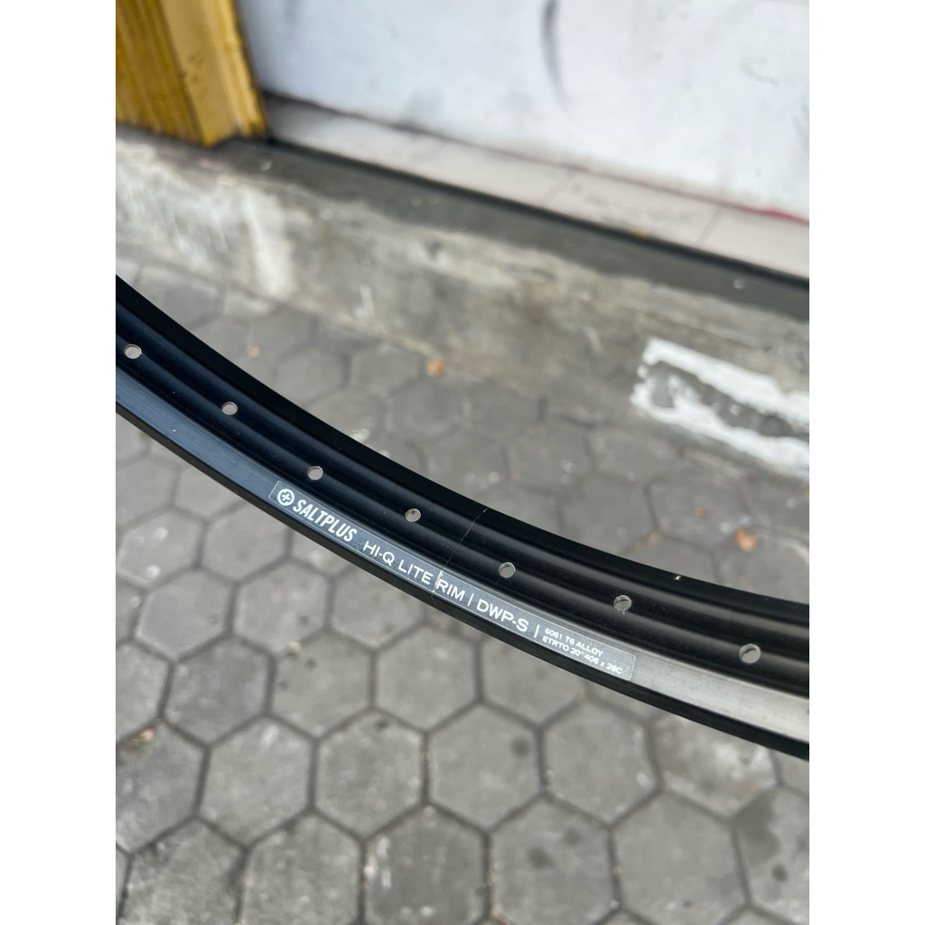 VELG BMX 20 DOUBLE WALL SALT HI-Q LITE RIMS DWP-S 406 HITAM RACE 36H