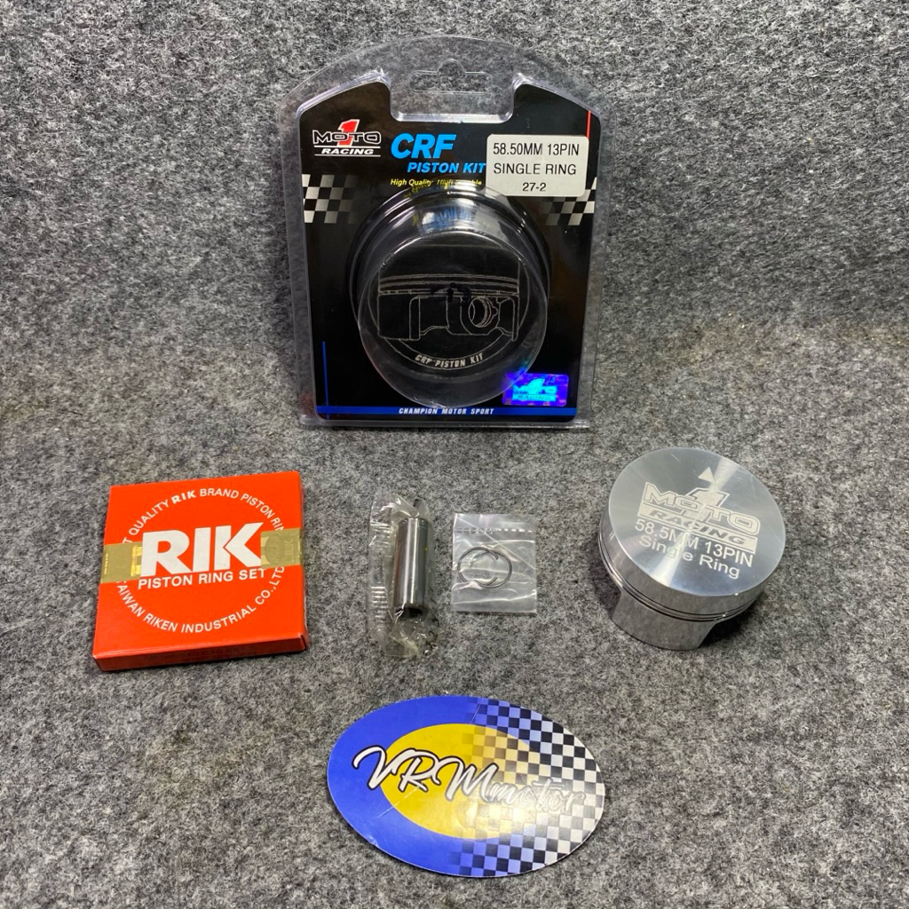Piston seher moto 1 58 5 pin 13 single ring 1 ring moto1 pen 13 58.5