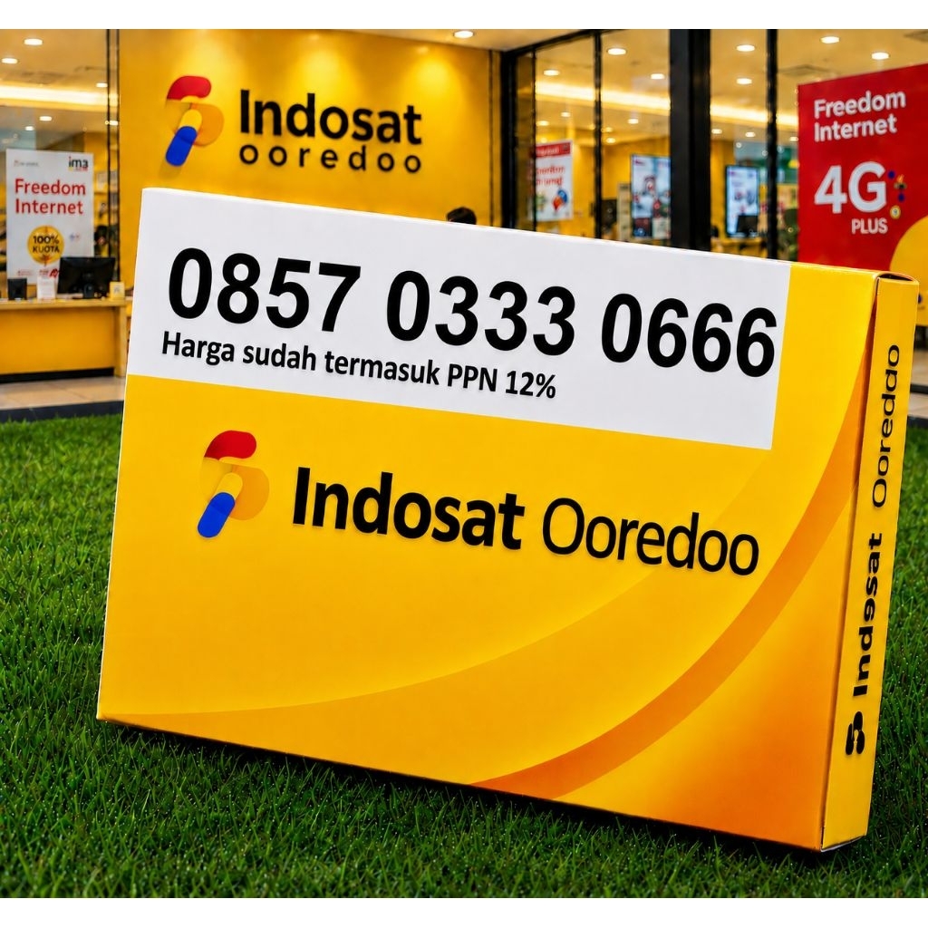 PERDANA KARTU NOMER SUPER CANTIK PREMIUM INDOSAT SERIES ILUFA KWARTET HOKI 8888