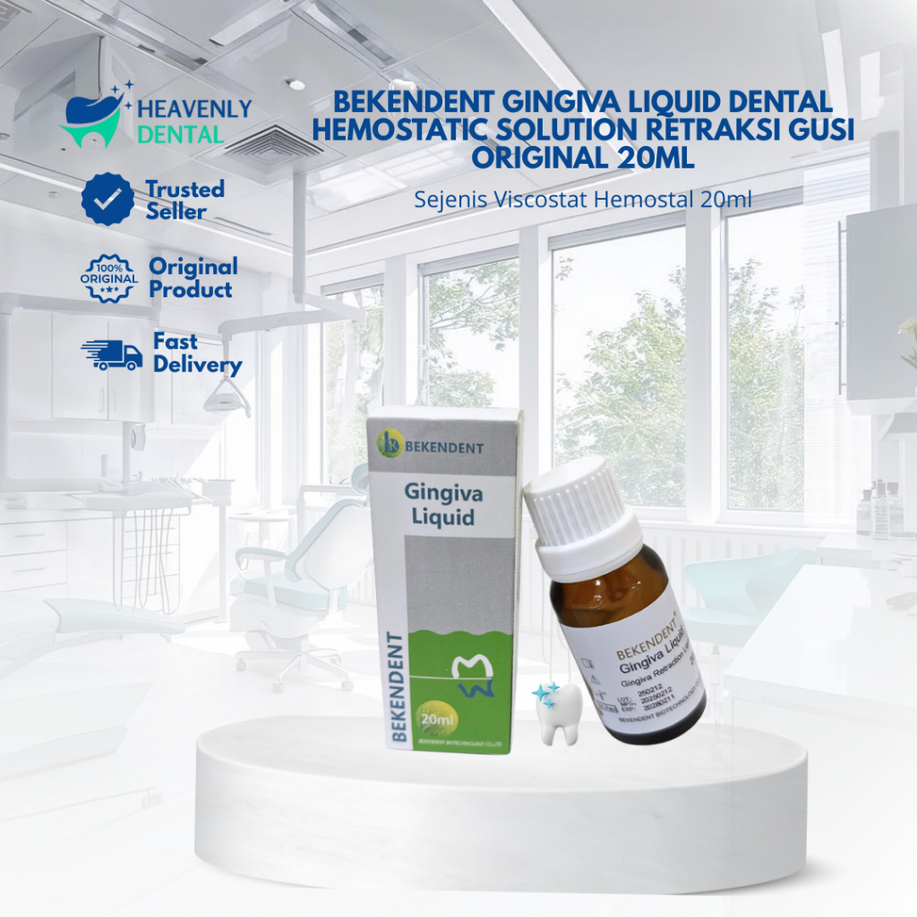Bekendent Gingiva Liquid Dental Hemostatic Solution Retraksi Gusi Original 20ml