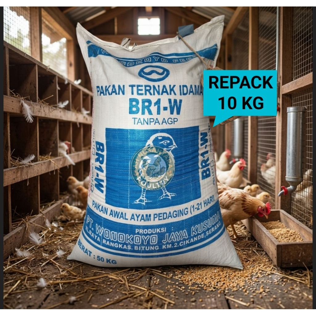 HEMAT 10 KG BR-1W PAKAN STARTER AYAM PEDAGING