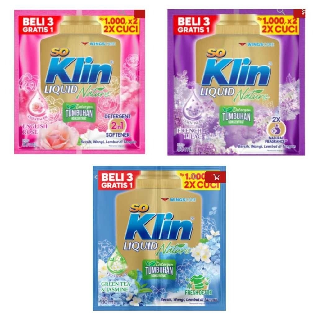 Soklin Deterjen Cair Mild Formula 16 Sachet