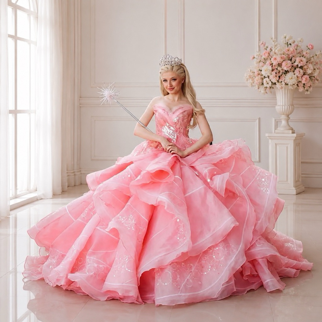 Gaun Pengantin Ball Gown Princess Premium Full Payet Organza Luxury Bridal Dress Custom Size Wedding