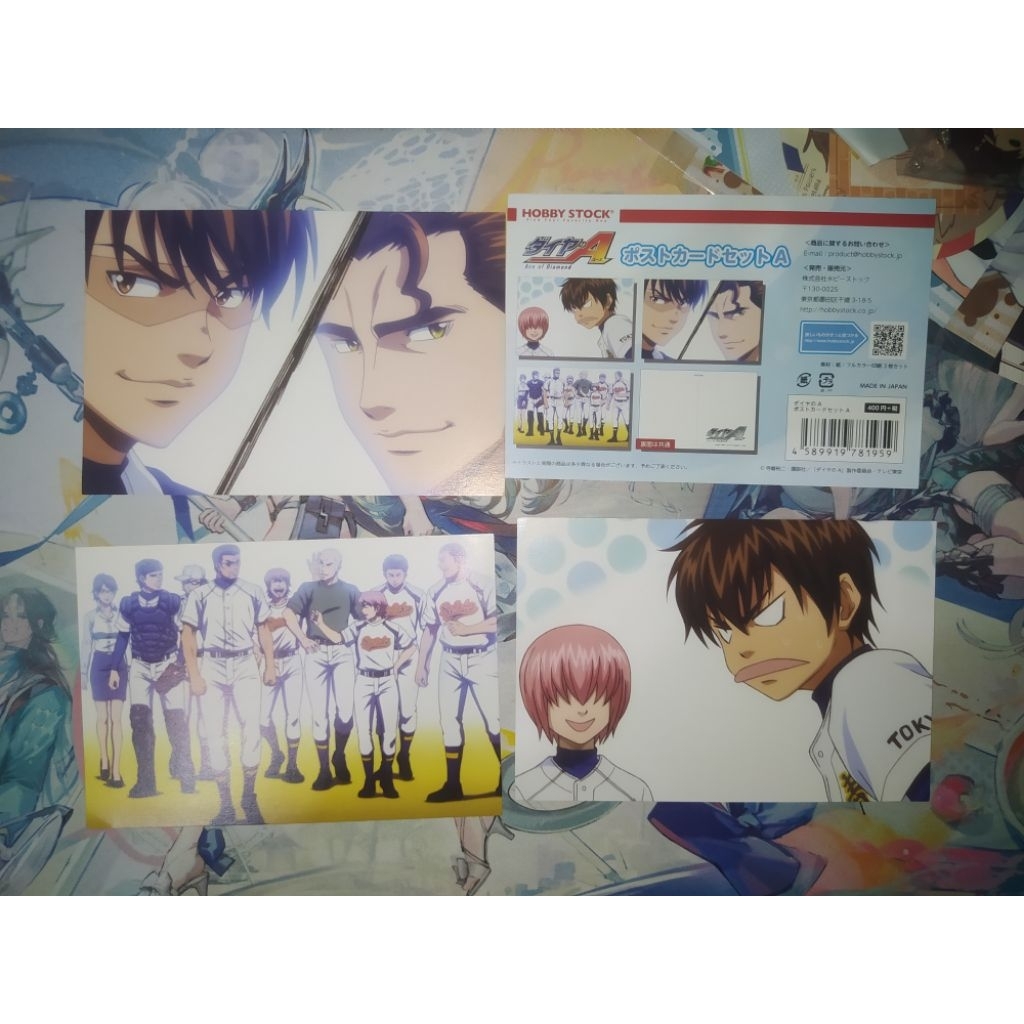 Ace of Diamond Daiya no Ace Postcard Sawamura Eijun Kominato Haruichi Miyuki Kazuya Yuki Tetsuya Kom