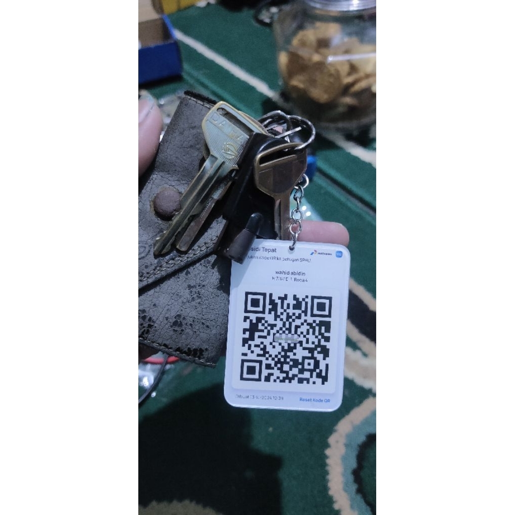 Gantungan Kunci QR Code Mobil Akrilik