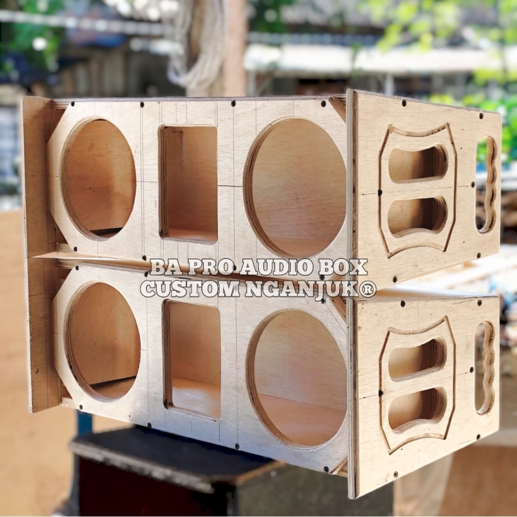 Box Line Array 10 Inch Double + Tweeter