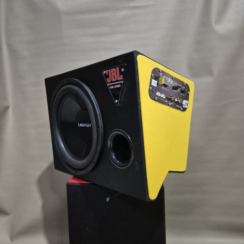 Bass box 12inch / Subwoofer aktif 12inch EMBASSY ES-1276J Untuk Mitshubishi CANTER