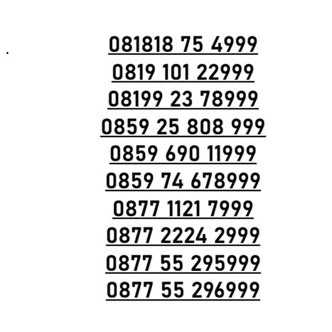 Nomor Cantik XB18 75 4999 Perdana XL 4G 5G e726