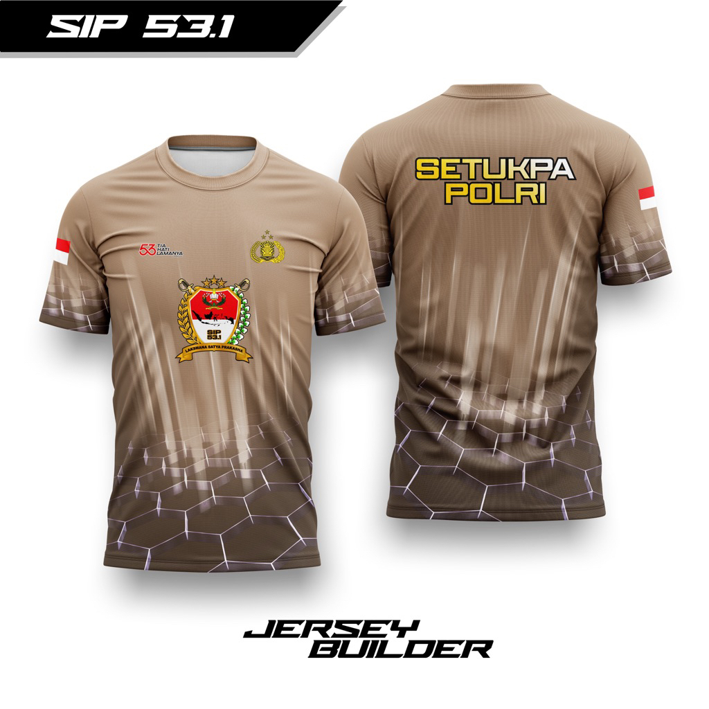 Kaos Jersey SIP 53.1 LAKSMANA SATYA PRAKASA Fullprinting / Kaos dalam polisi SETUKPA POLRI / jersey 