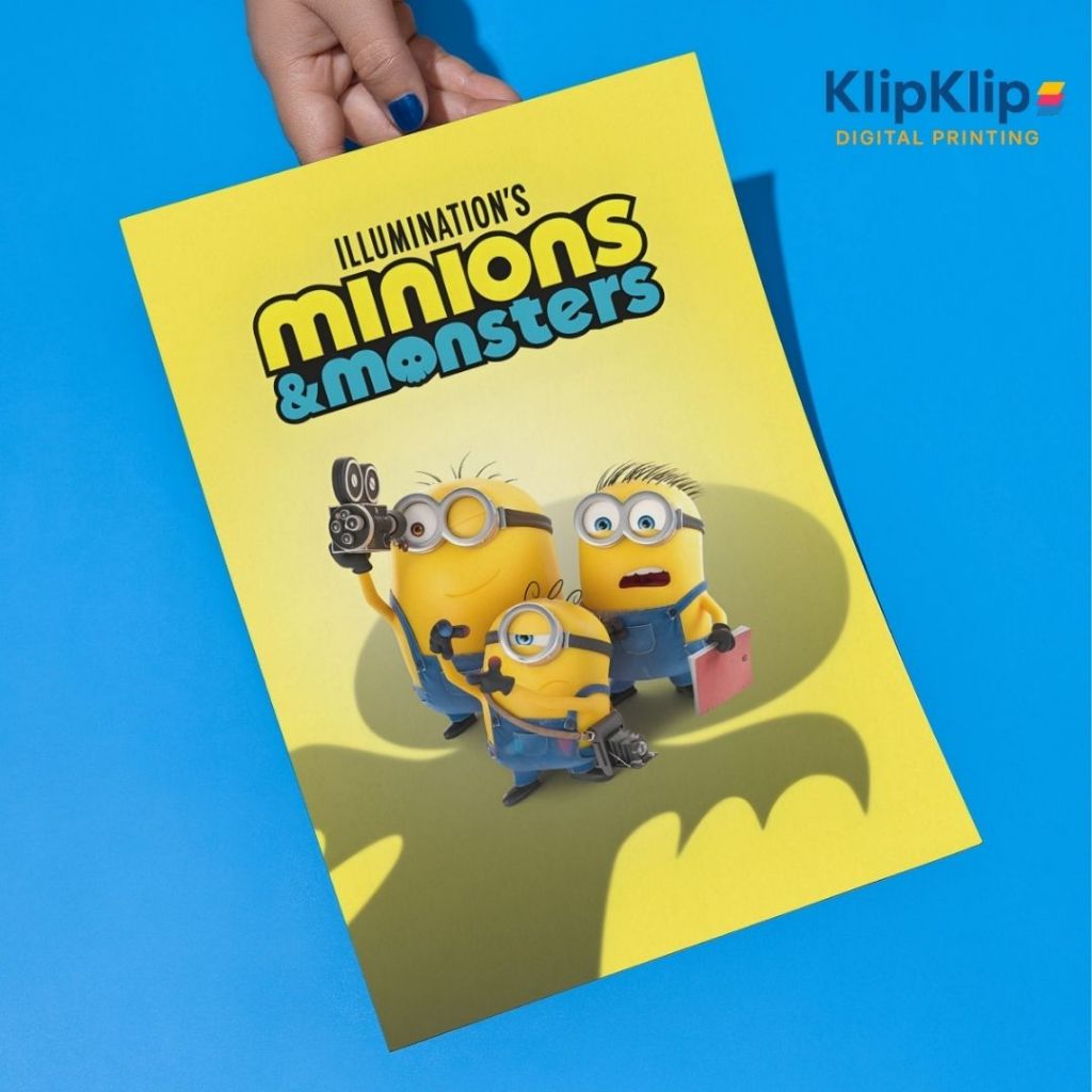 KLIPKLIP - Poster Minions Despicable Me 20x30cm Include Frame Dekorasi Dinding Kamar Anak Pajangan K