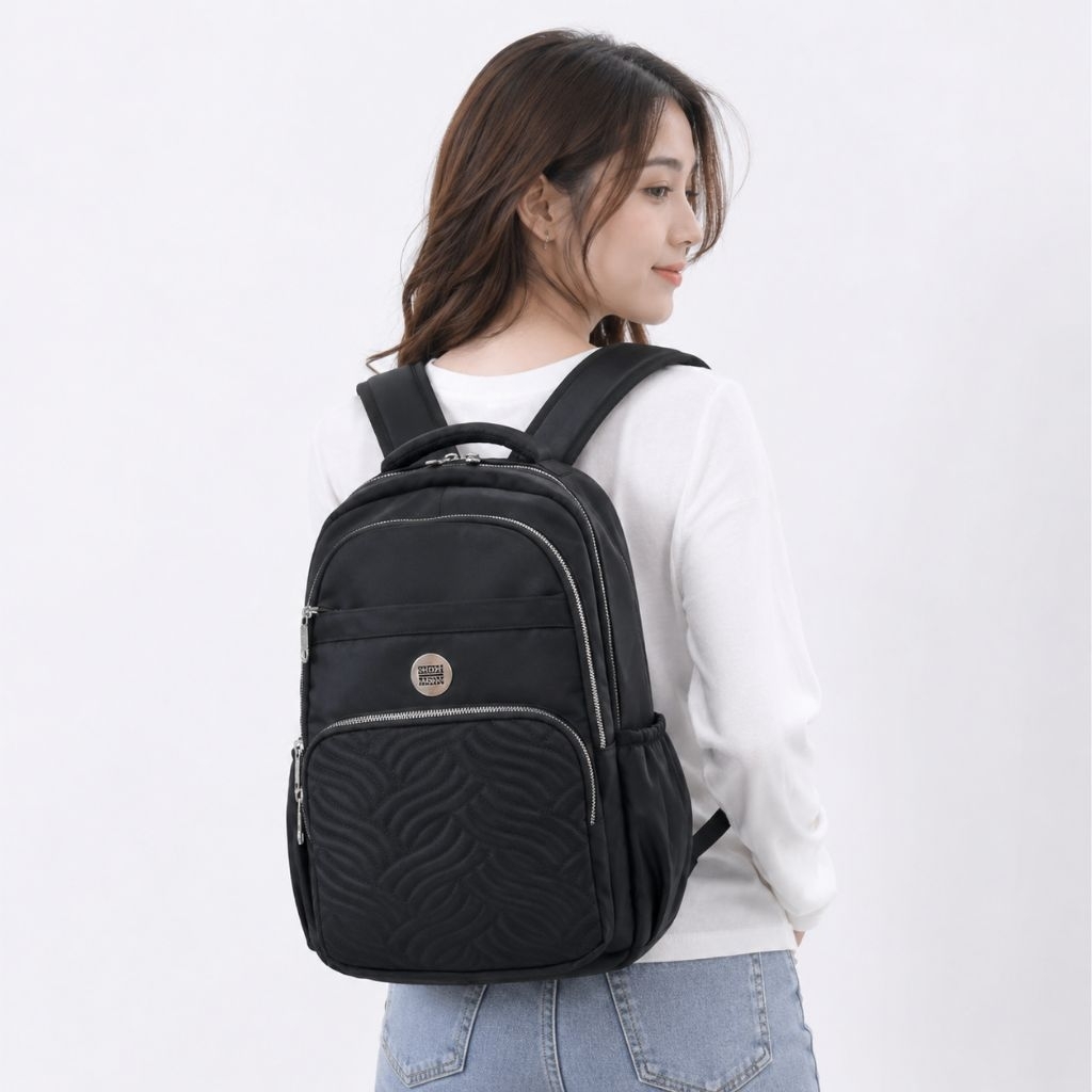 Sighmon Tas ransel Jumbo Wanita Tas Backpack Cewek Tas Punggung Import Anti Air Waterproof awet