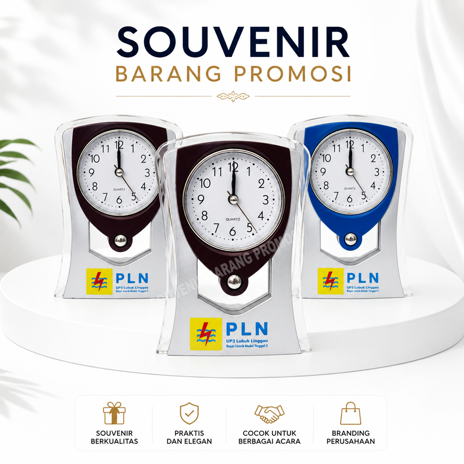 Jam Meja Custom/Custom Jam Waker/Jam Promosi/Jam Analog Bebas Custom