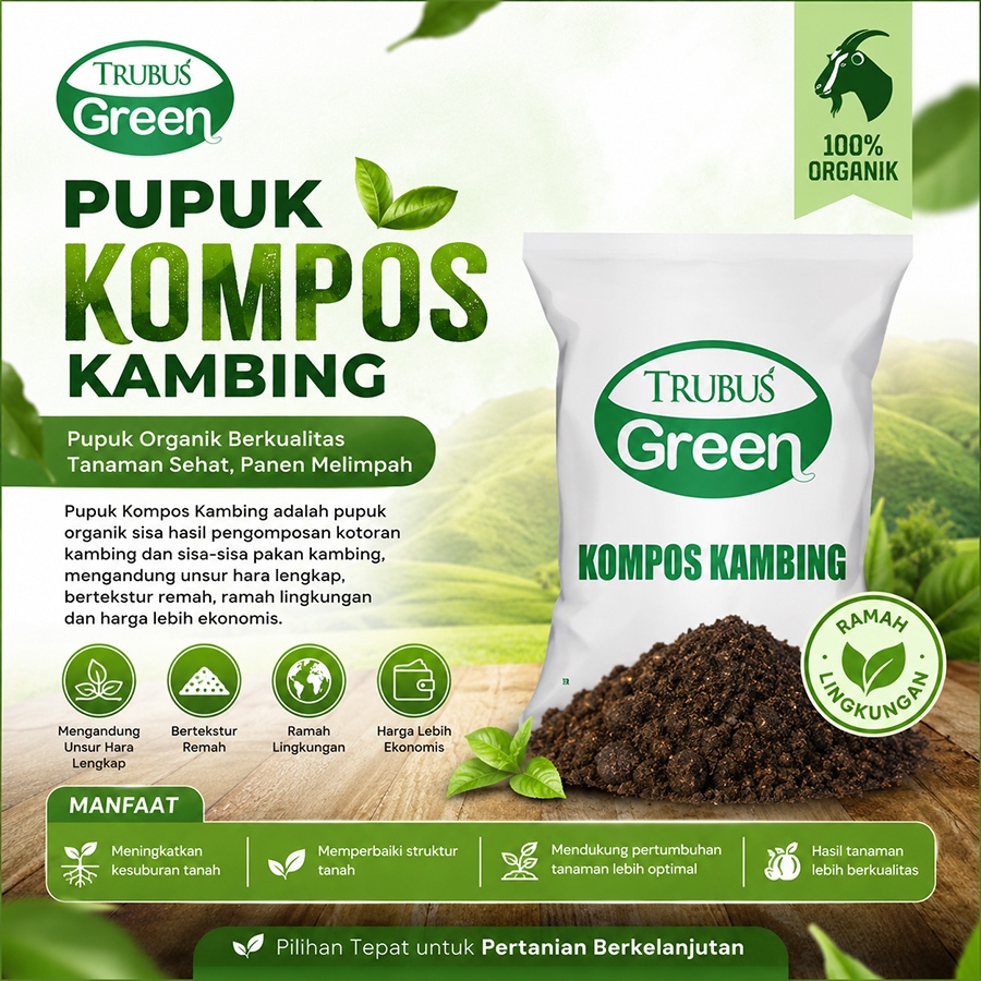 Pupuk Kompos Kambing Trubus Green