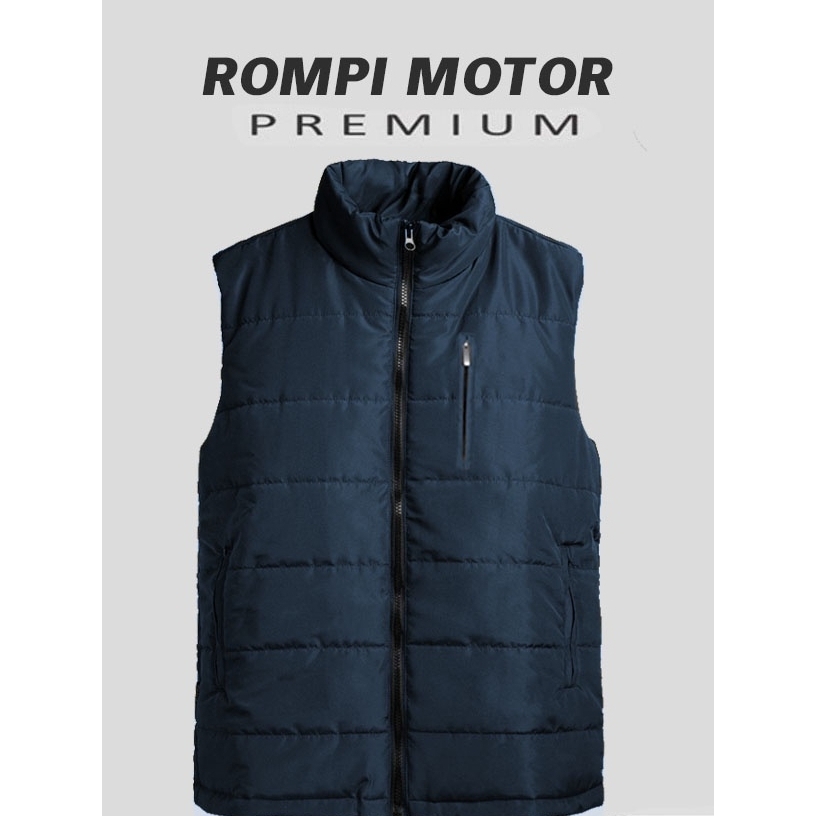 Threedente By.Jaket Bosque PADDED VEST TASLAN BLACK NAVY ARMY WITH 4 SIZE M,L,XL,XXL MODEL VEST PUFF