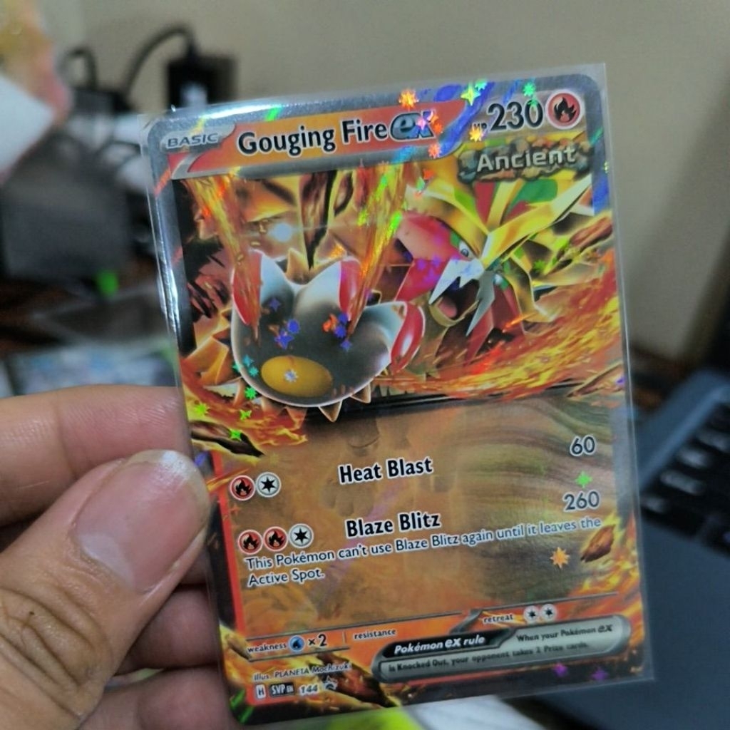 Gouging Fire ex RR Promo SVP EN 144 kartu pokemon TCG English