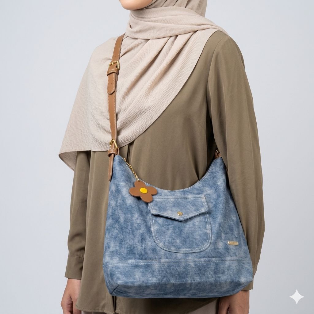 DENTA BAG TAS SELEMPANG DAN BAHU WANITA MUAT TABLET 12inch | TAS KULIAH TAS KERJA SHOULDERBAG SLINGB