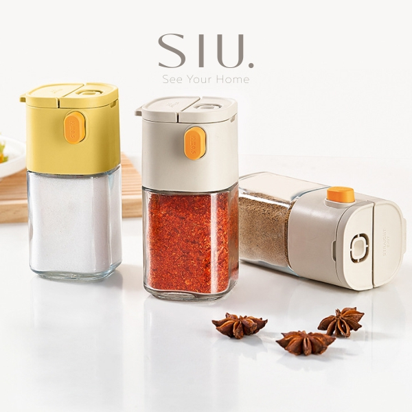 SIU. Sally Salt & Pepper Bottle Botol Bumbu Dapur Takar Wadah Garam Merica Seasoning Dispenser Food 