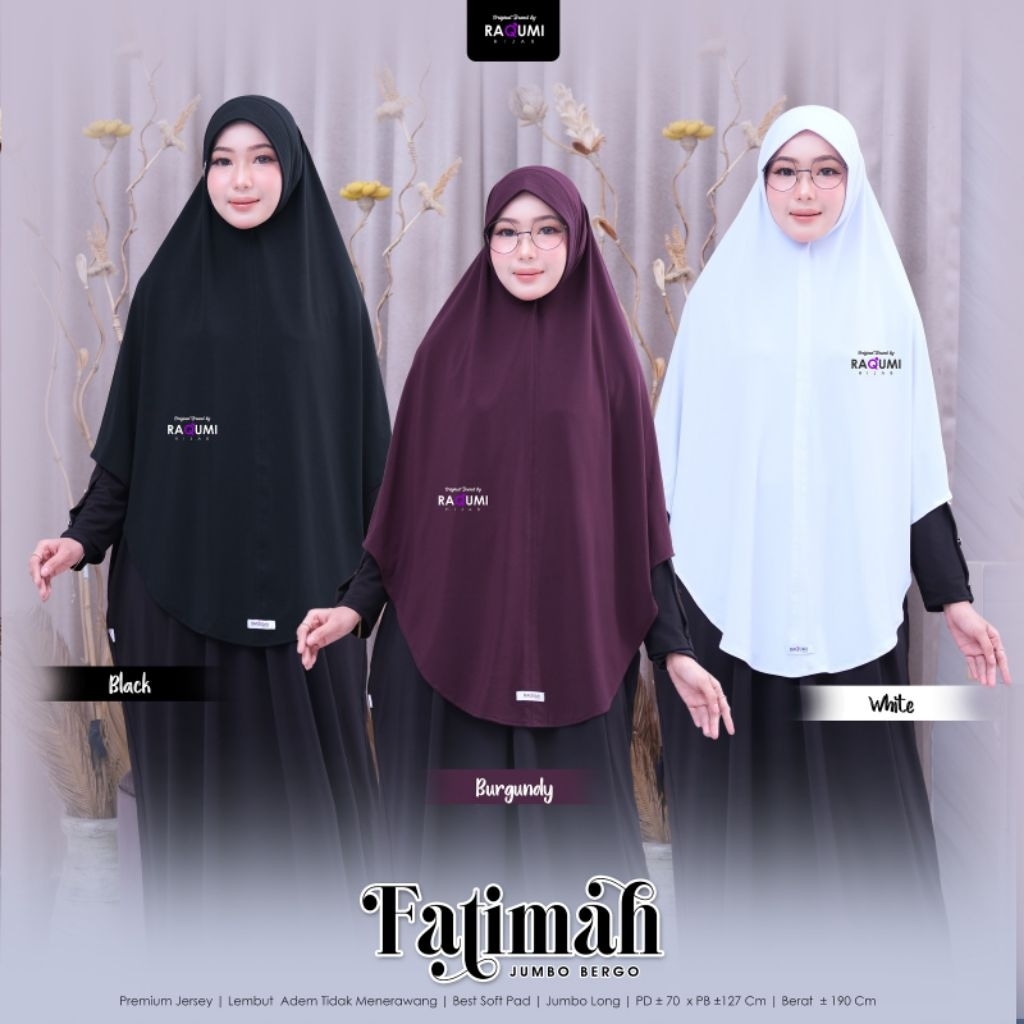 FATIMAH BERGO JUMBO ORI RAQUMI HIJAB