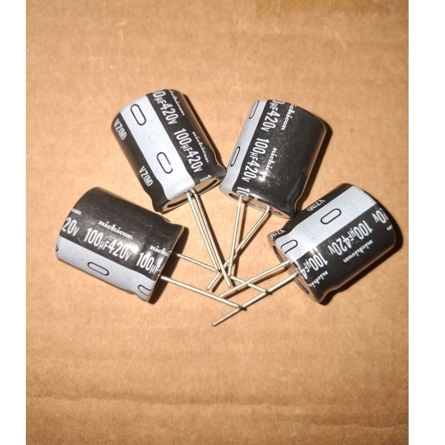 2Pcs Elko 420v 100uf NICHICON
