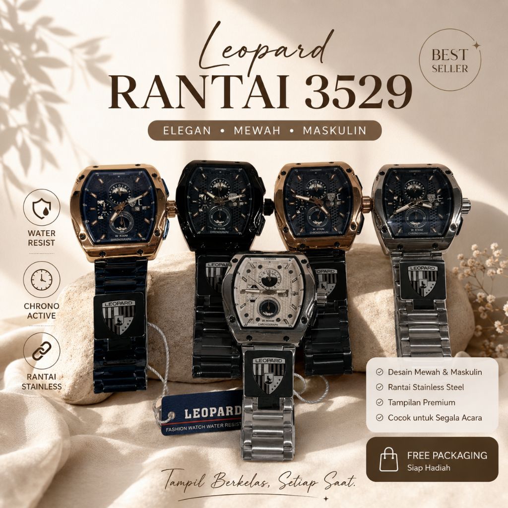 Jam Tangan Pria Leopard 3529