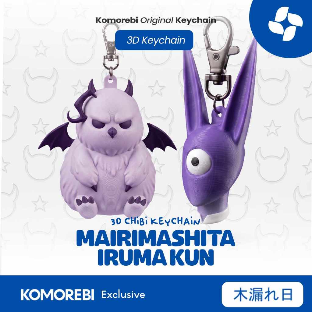 Gantungan Kunci Anime Mairimashita Iruma Kun Alicred Kalego 3D Chibi Keychain Original#KO1346