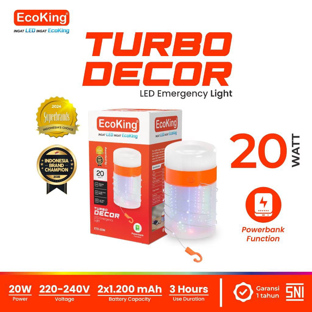 EcoKing LED Emergency Turbo Decor 20W