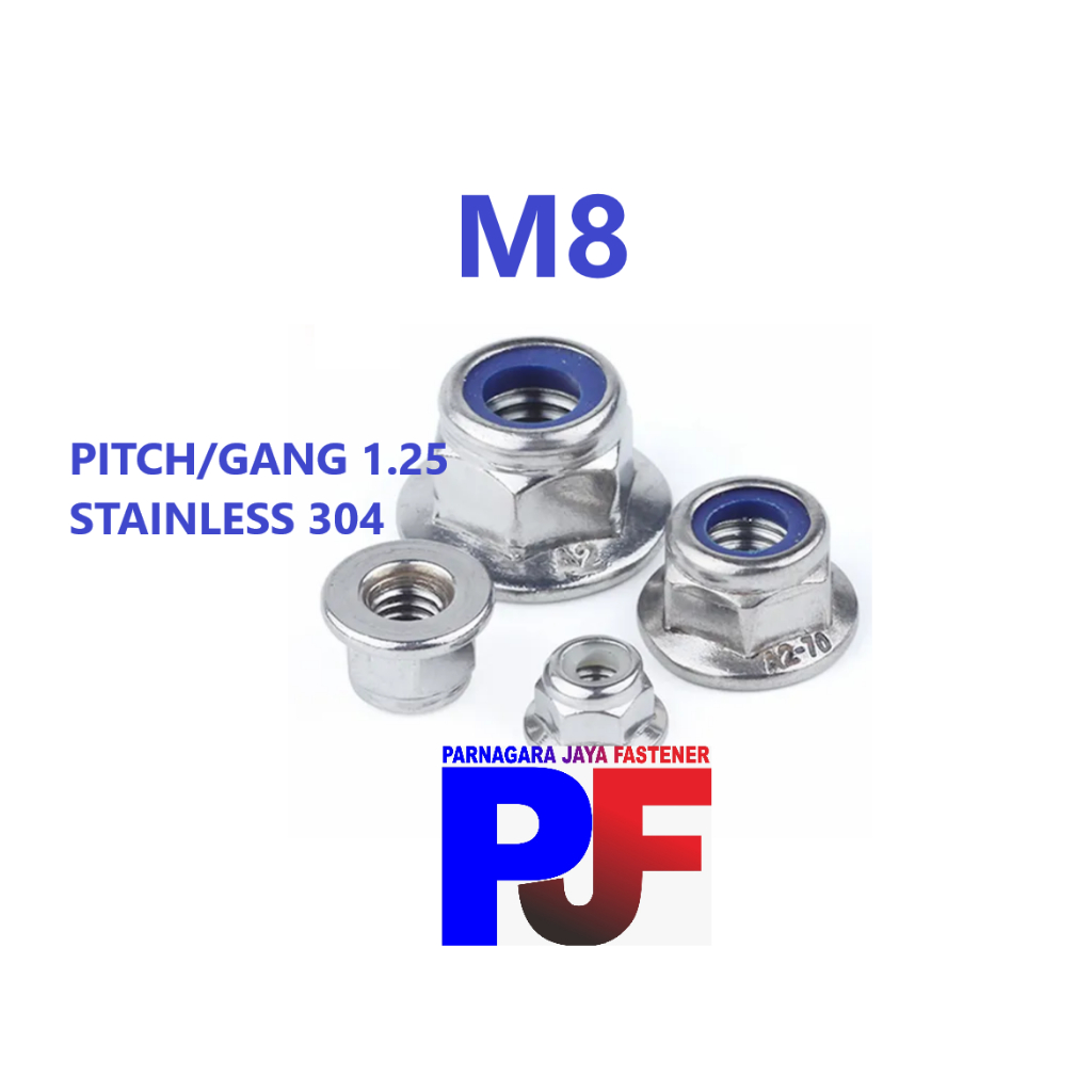 Mur Nylon Flange M8 Stainless 304 / Mur Nylon Flange / Mur Nylon Flange Stainless 304