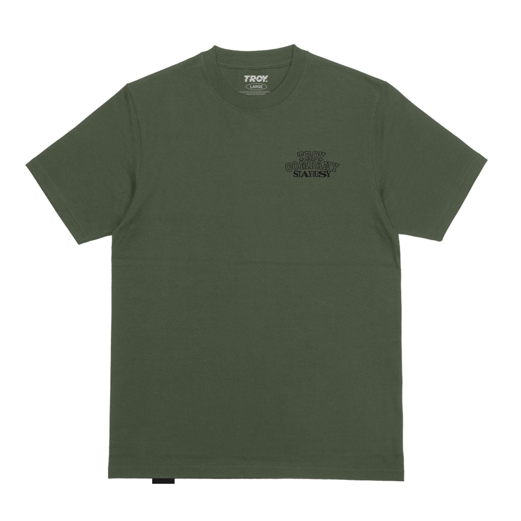 Troy Company T-shirt Army Green Condexpand - Kaos Pria Lengan Pendek Hijau Army MTD 3650