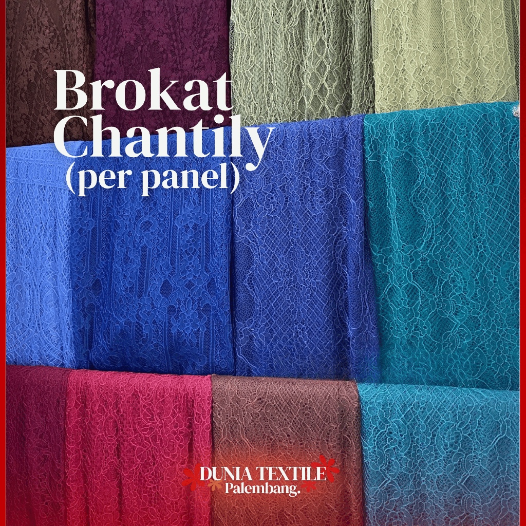 Dunia Textile - Brokat Chantily per Panel