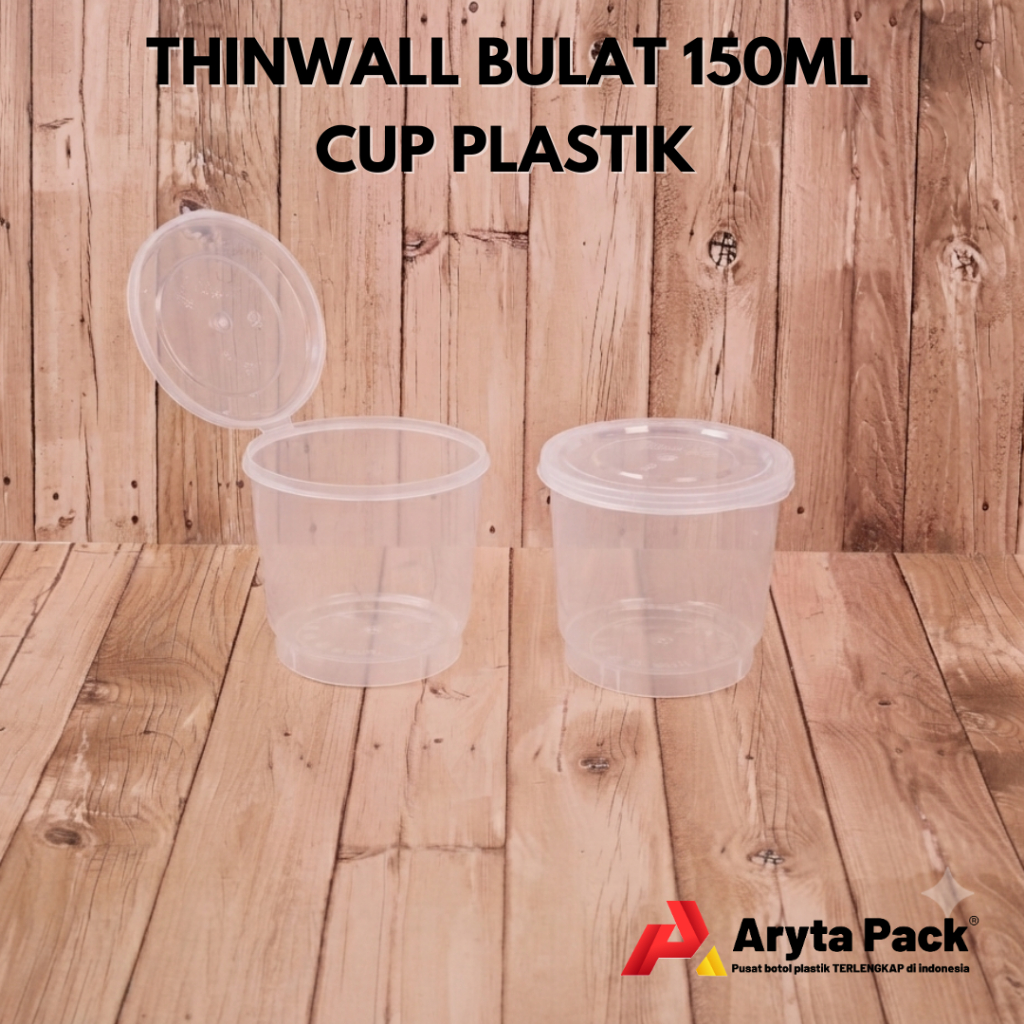 Thinwall Cup Sauce bulat 150ml / 25pcs
