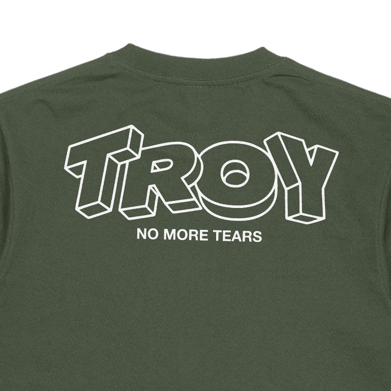 Troy Company T-shirt Army Green Extruu - Kaos Pria Lengan Pendek Hijau Army MTD 3651