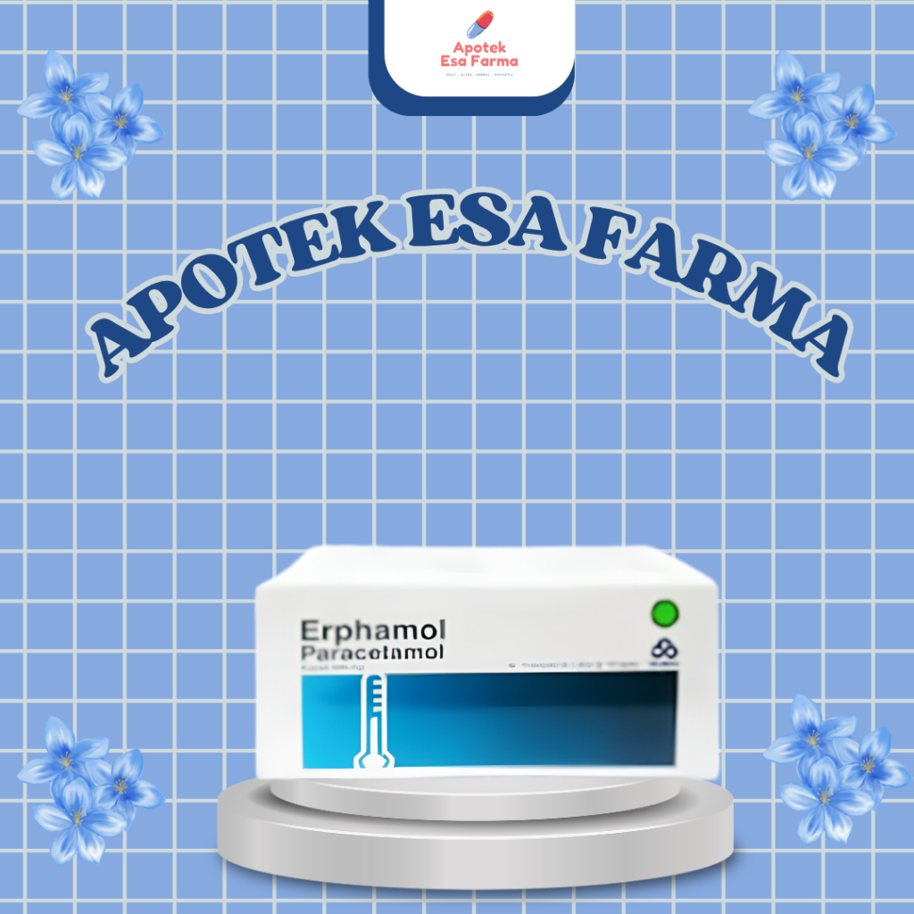 ERPHAMOL Paracetamol 500 mg-Obat Pusing & Nyeri