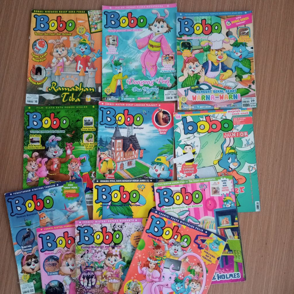 Majalah bobo tahun 2010 2013 2014 2016 majalah anak majalah populer majalah lawas jadul original