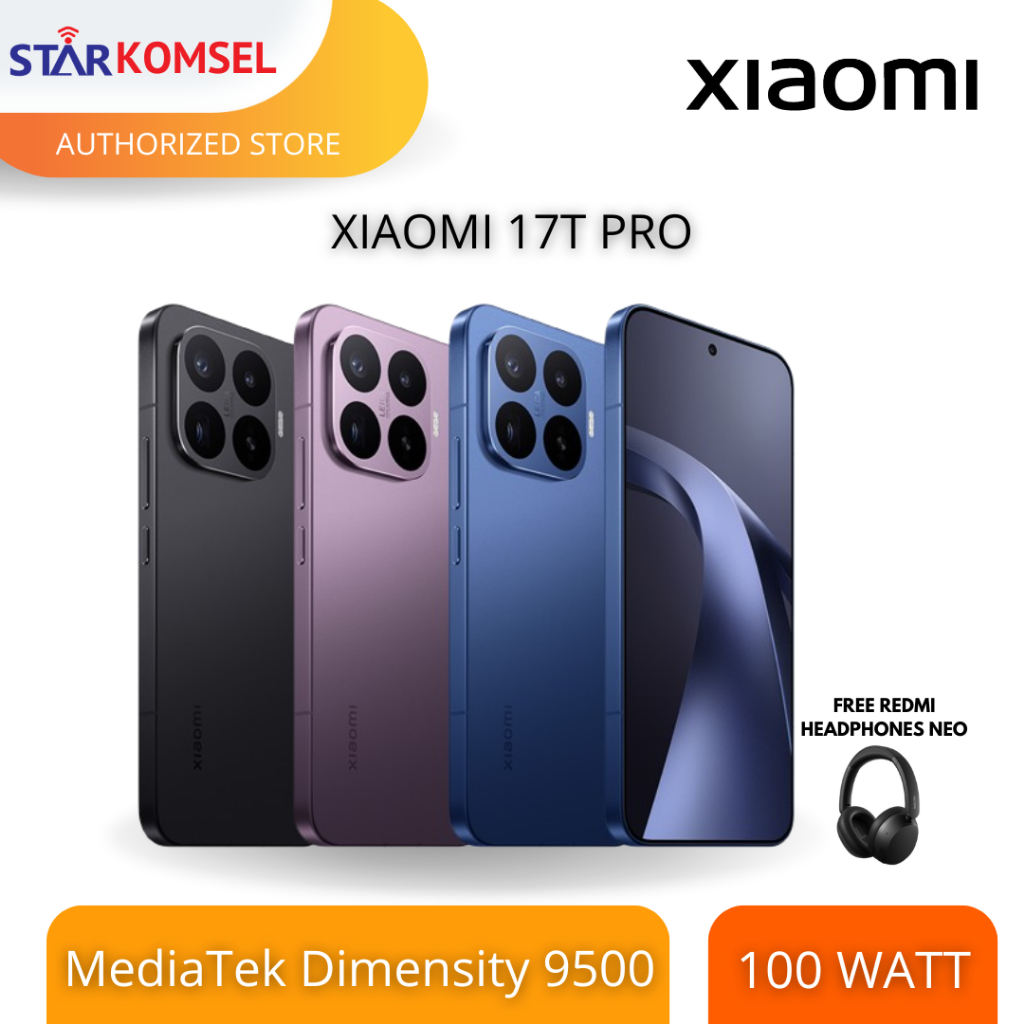 HP XIAOMI 17T PRO 12/512 NFC GARANSI RESMI XIAOMI INDONESIA
