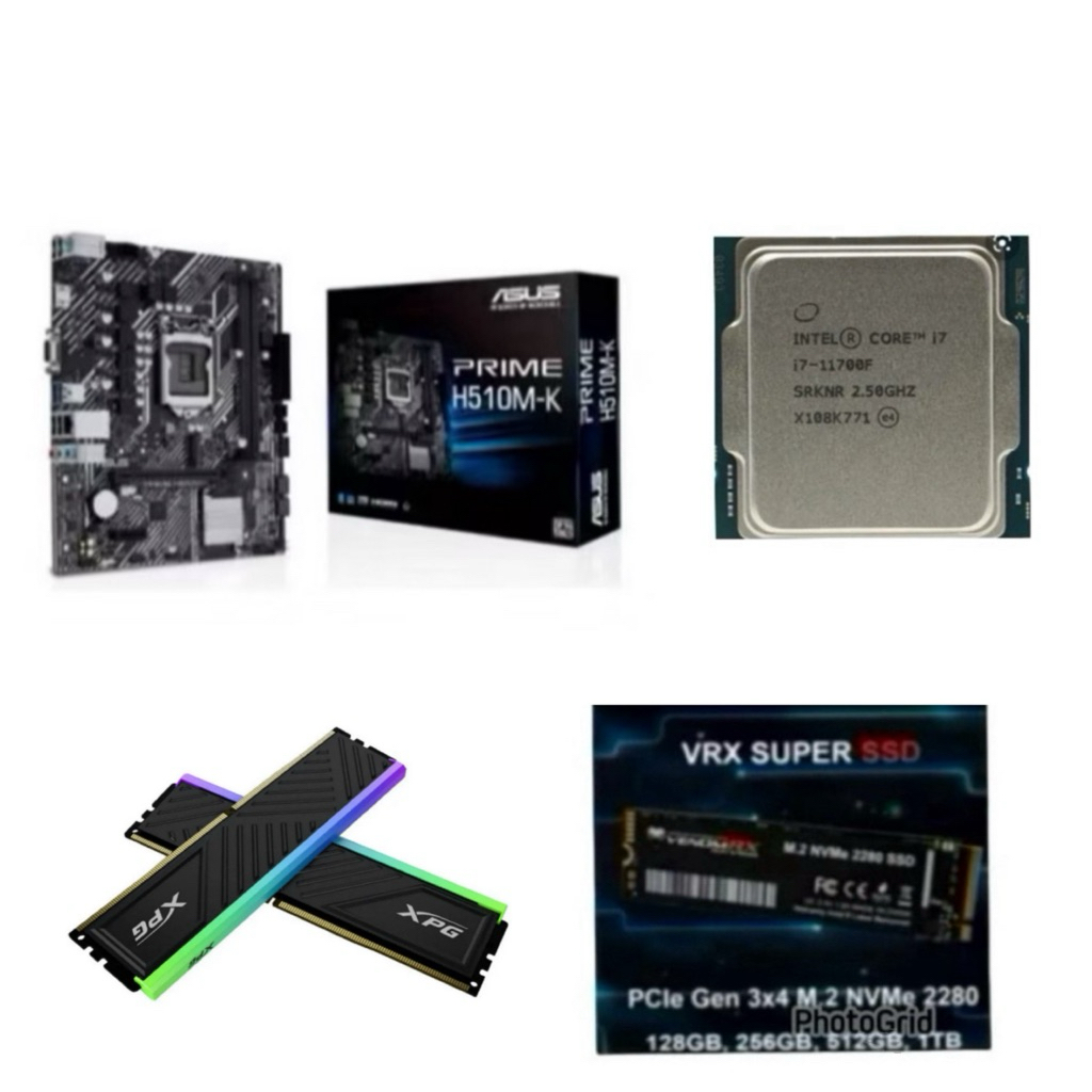 Paket Processor Intel Core i7 11700 / i7 11700F Tray Gen 11 LGA 1200 DDR4 NVME