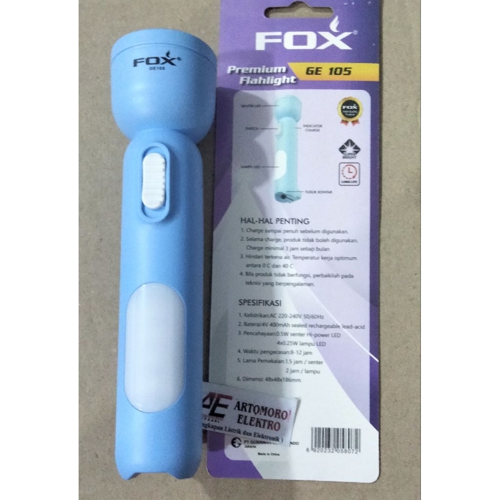 Senter LED Merk Fox senter cas