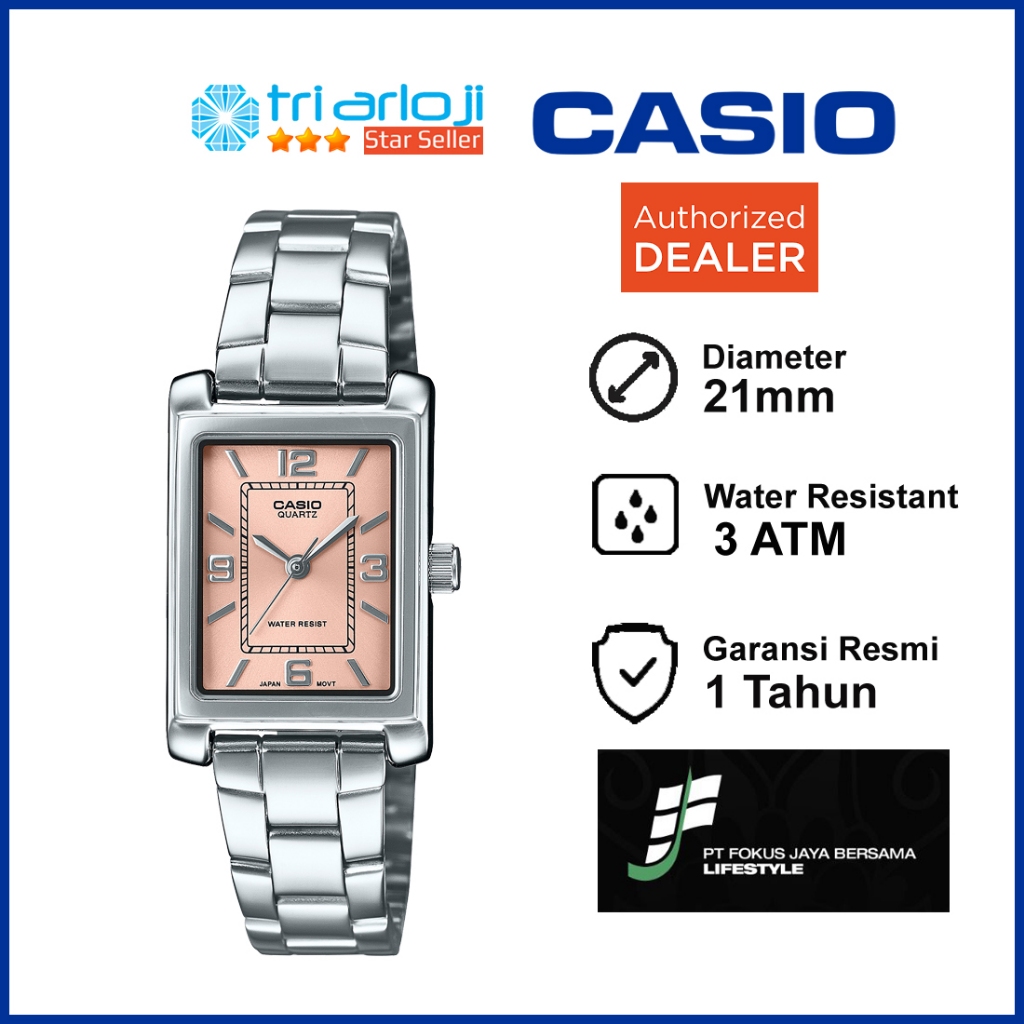 CASIO LTP-1234DD-4ADF Jam Tangan Wanita Analog LTP-1234DD-4A LTP1234DD Original