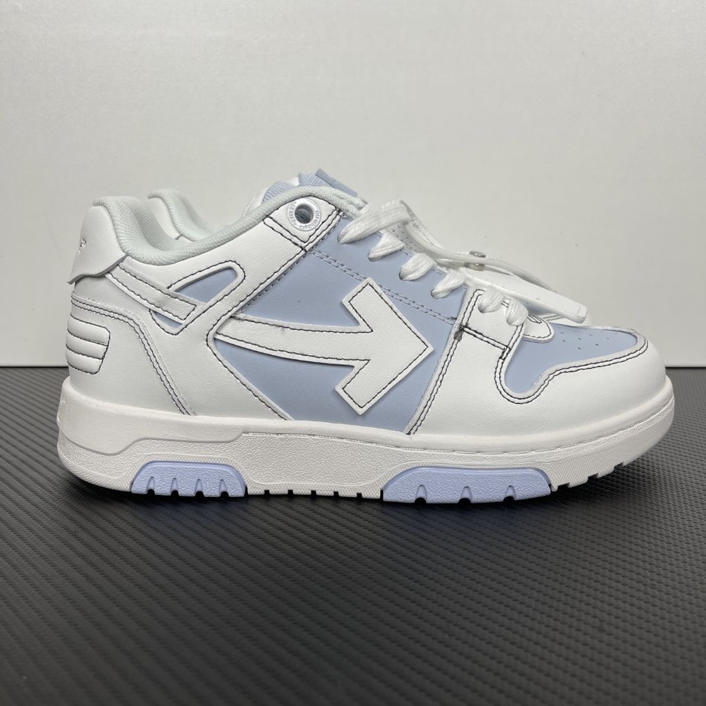 Off White OOO Out of Office Sneaker White Light Blue Arrow
