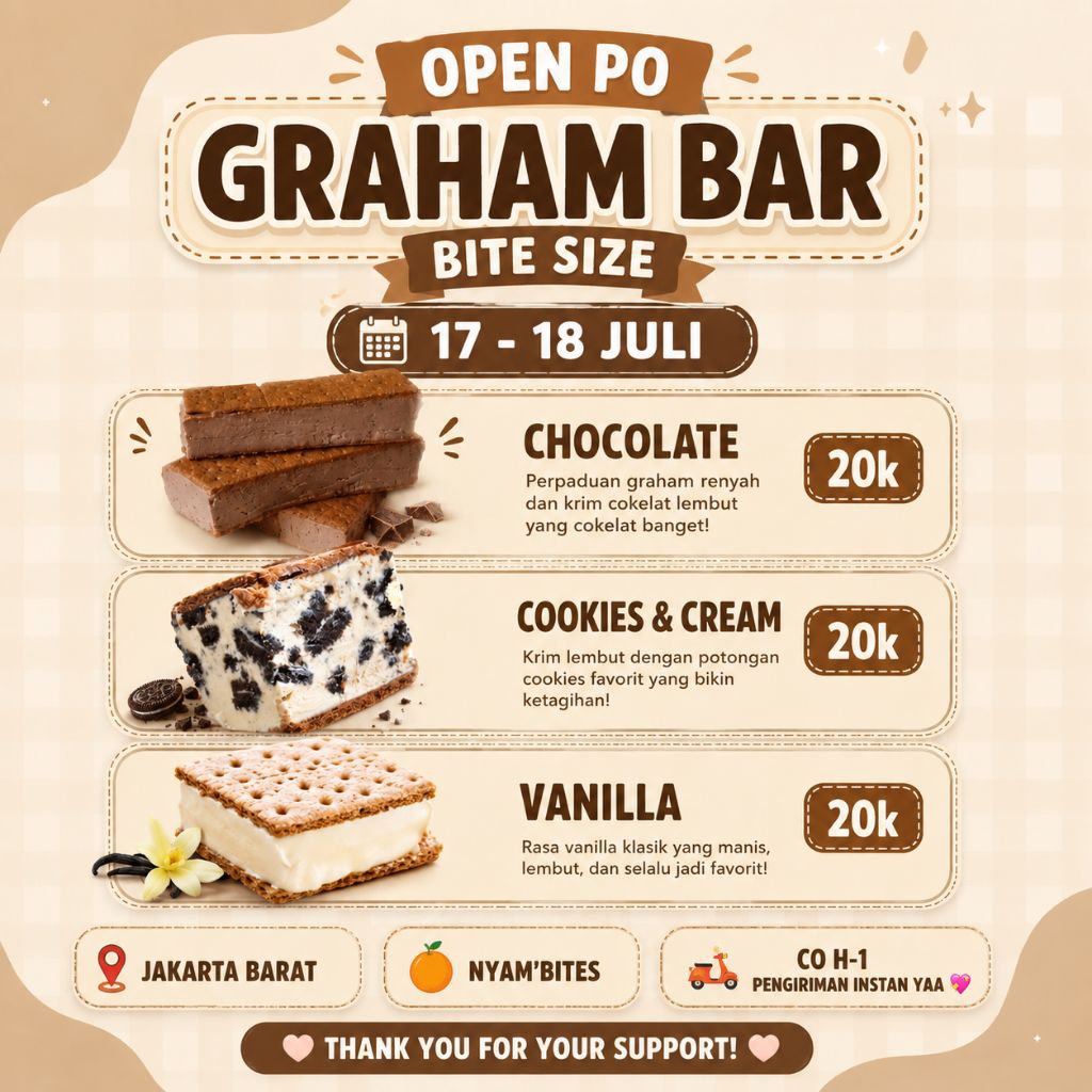 (PO) Graham bars (crackers icecream)