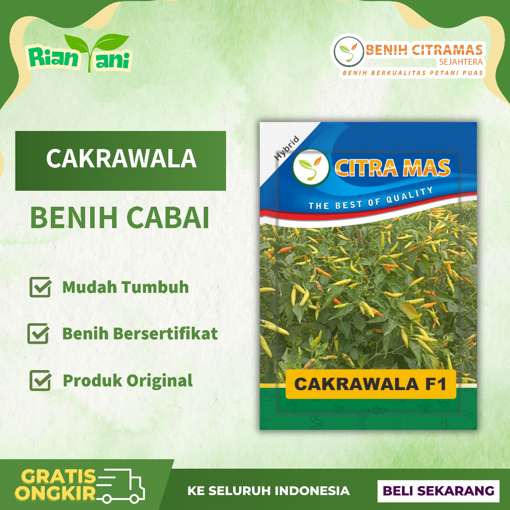 Benih Cabai Cabe Rawit Hibrida CAKRAWALA F1 Citra Mas isi ±10 gram