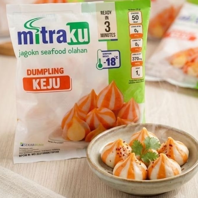 Mitraku Dumpling Keju 250gr Frozen food