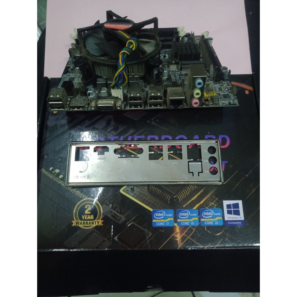 Mb ZX- H55M + Cor i3 650 Mhz Ok Siap masuk kesing